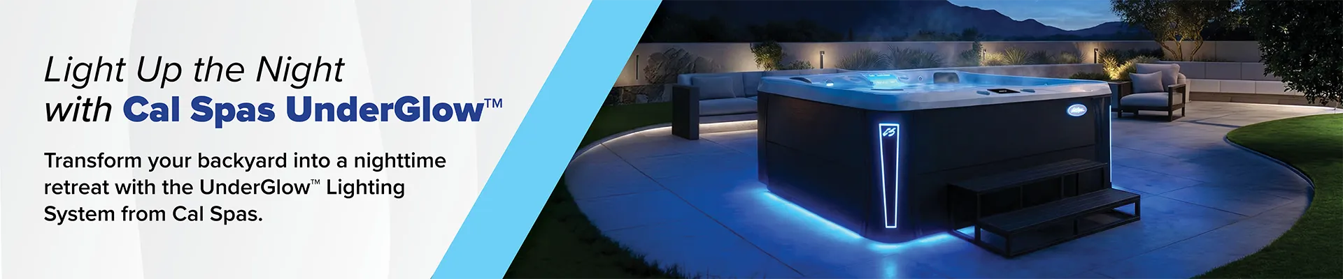 Calspas hot tub being used in a family setting - Lyon